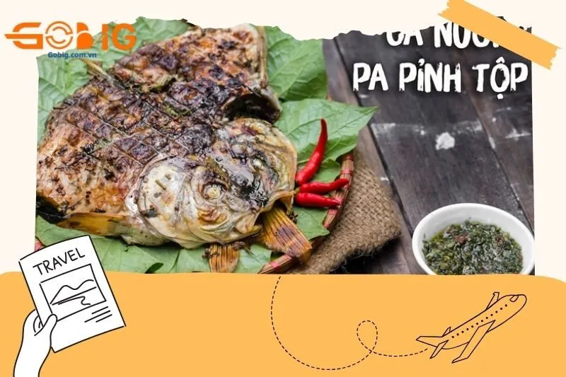 Pa Pỉnh Tộp (Cá gập nướng)