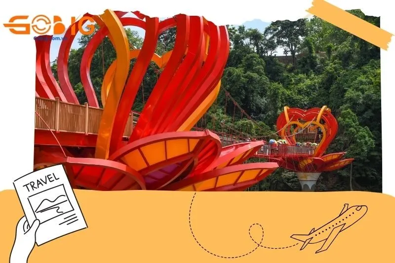 Check-in tại Cầu kính tình yêu