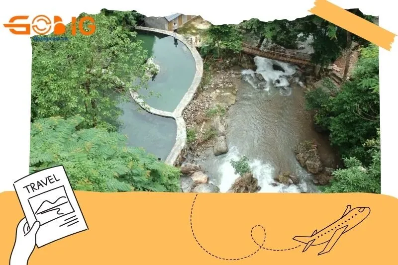 Suối nước nóng Bó nặm Ún