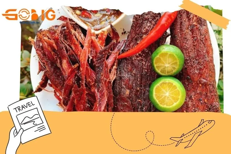 Quy trình chế biến thịt trâu gác bếp